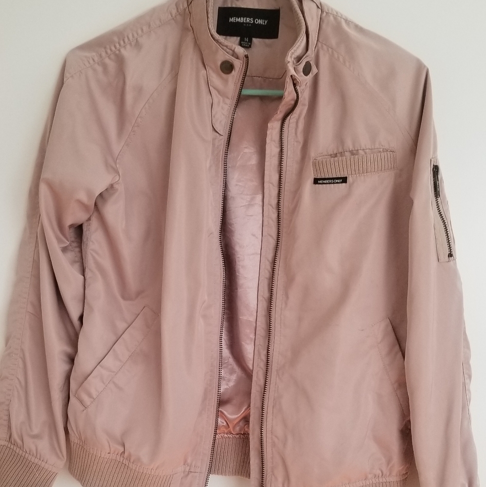 Pink Members Only Jacket for girls